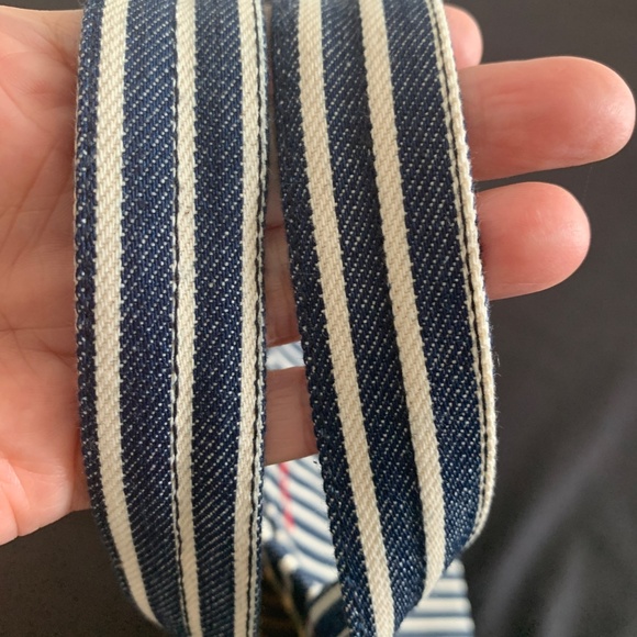 A.P.C. Navy & Off-White Thais Mini Tote - Picture 9 of 12